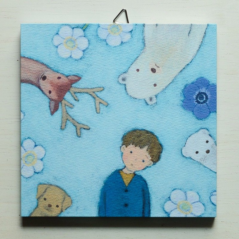 Art panel No.18 / I wonder if I'll see the world differently - 海报/装饰画/版画 - 纸 蓝色