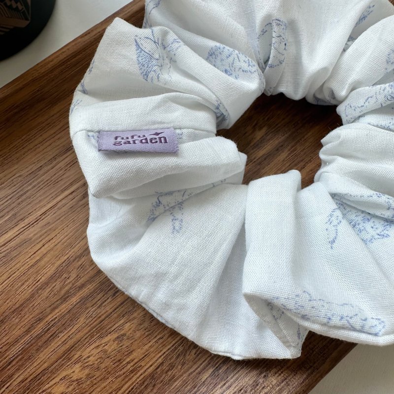 蓝梦猫咪-大肠发圈 - 发饰 - 棉．麻 