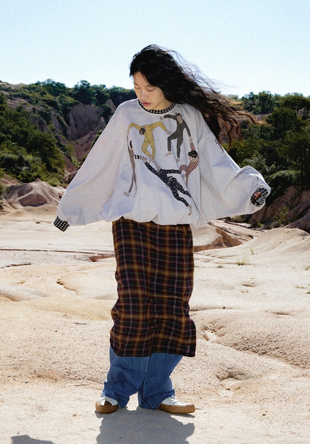 Dreamer's Sweater 城市梦游者卫衣 无性别穿搭 - 女装上衣 - 其他材质 灰色