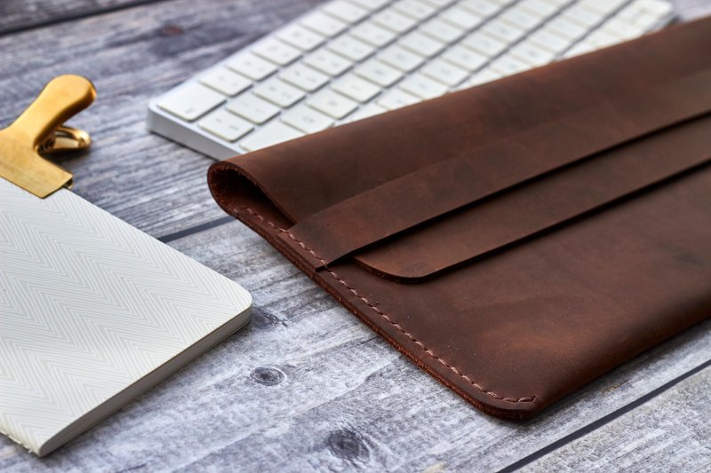 定制化 Steve 皮套，适用于 Apple Magic Trackpad - 电脑配件 - 真皮 咖啡色