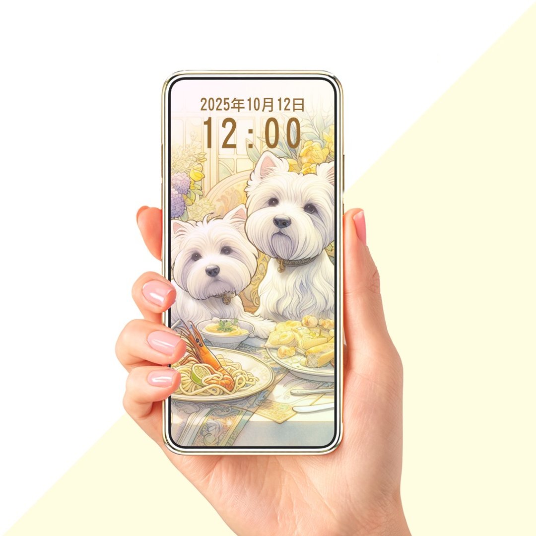 友梗美食家手机桌布插画套组 - 电脑手机桌布/贴图/App 图示 - 其他材质 