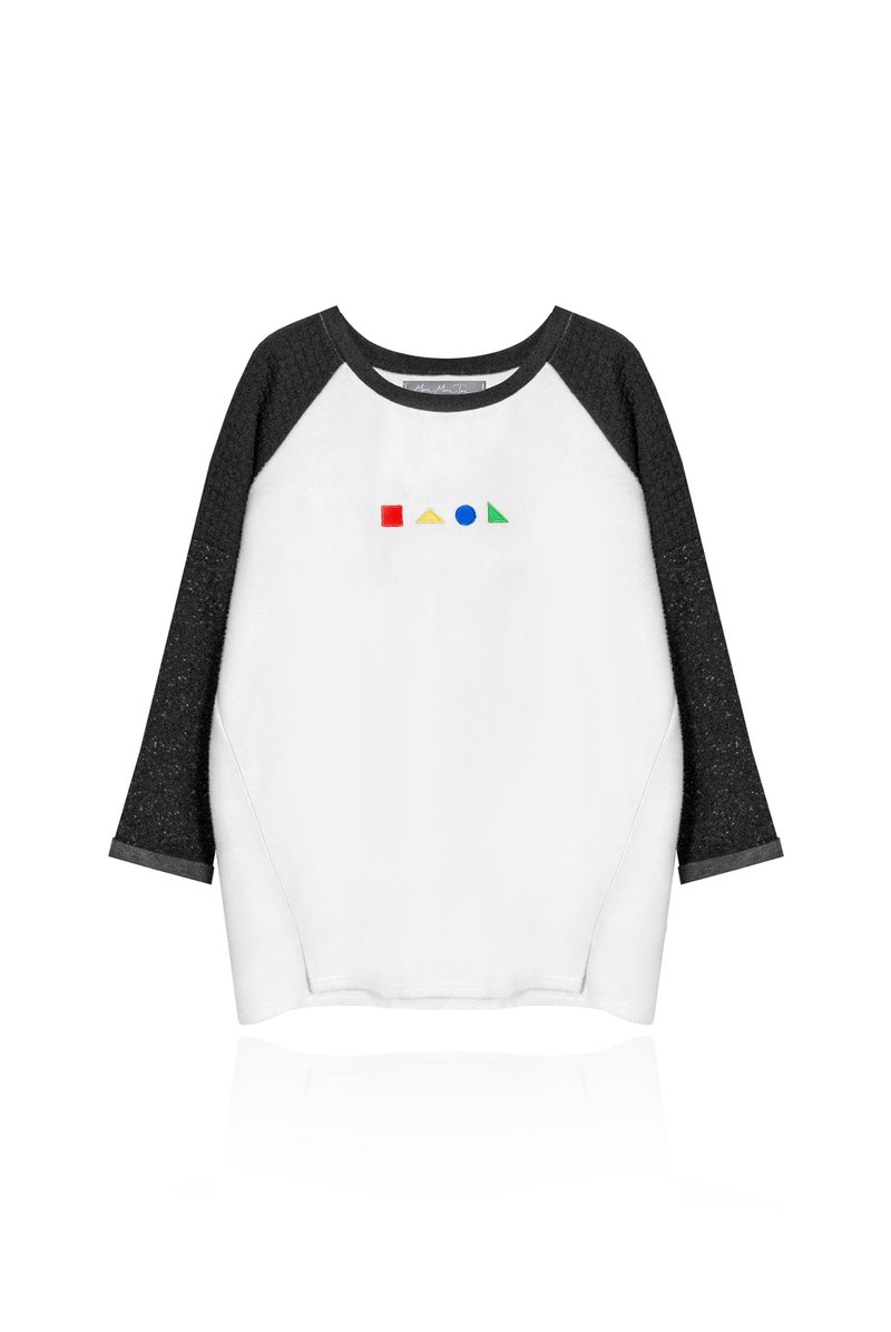 【限量一件】∎▲●彩色点点／软软绵羊宽宽上衣 - 女装 T 恤 - 其他材质 白色