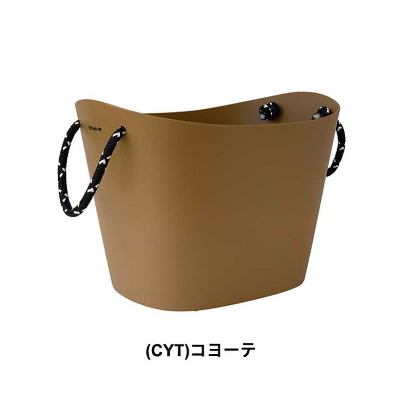 【八幡化成】Soft camp tote 露营多功能置物篮 L 卡其 - 置物架/篮子 - 其他材质 咖啡色