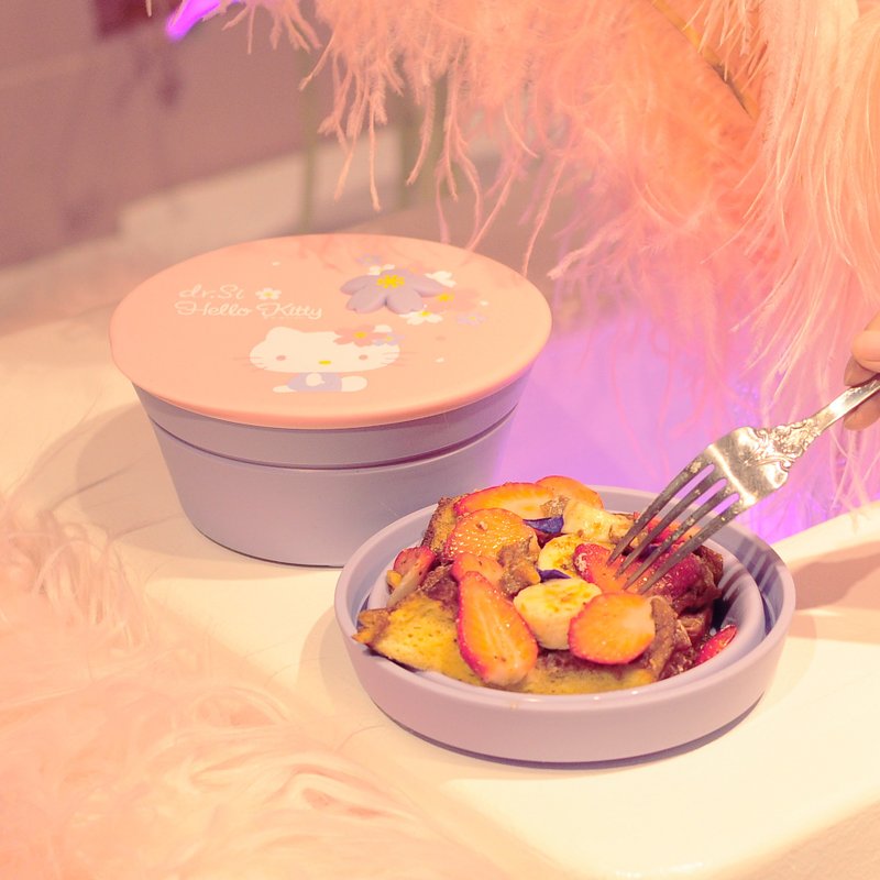 dr.Si x Hello Kitty 2020 樱花赏巧力盒 - 便当盒/饭盒 - 硅胶 紫色