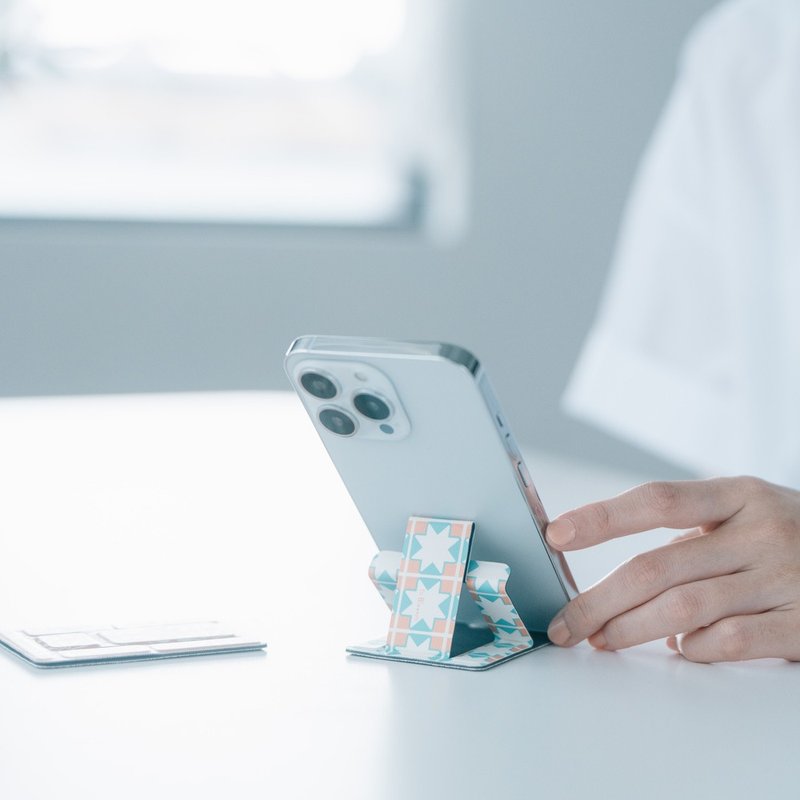 泰山超薄手机支架/老磁砖/橘橙绣球/经典新色II - 数码小物 - 其他材质 橘色