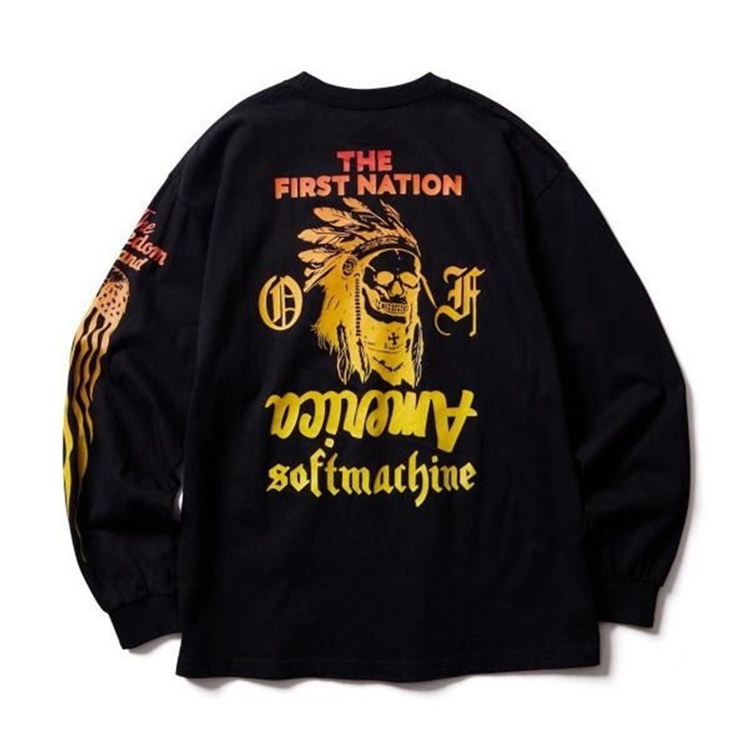 Softmachine Nation L/S 美国原住民渐层长袖上衣 (三色) - 男装上衣/T 恤 - 棉 多色