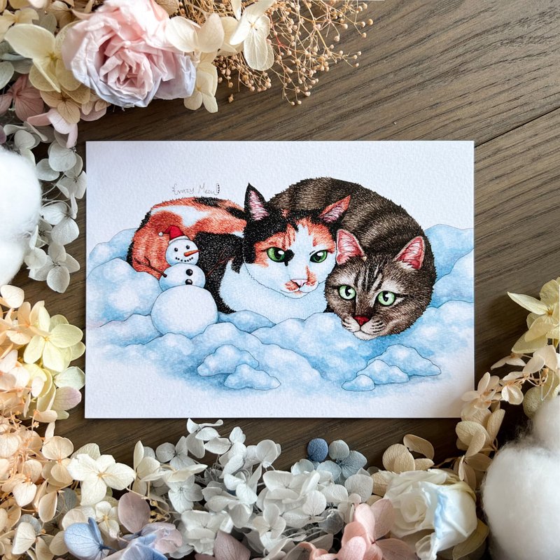 【猫疯子】明信片(145) - 卡片/明信片 - 纸 多色