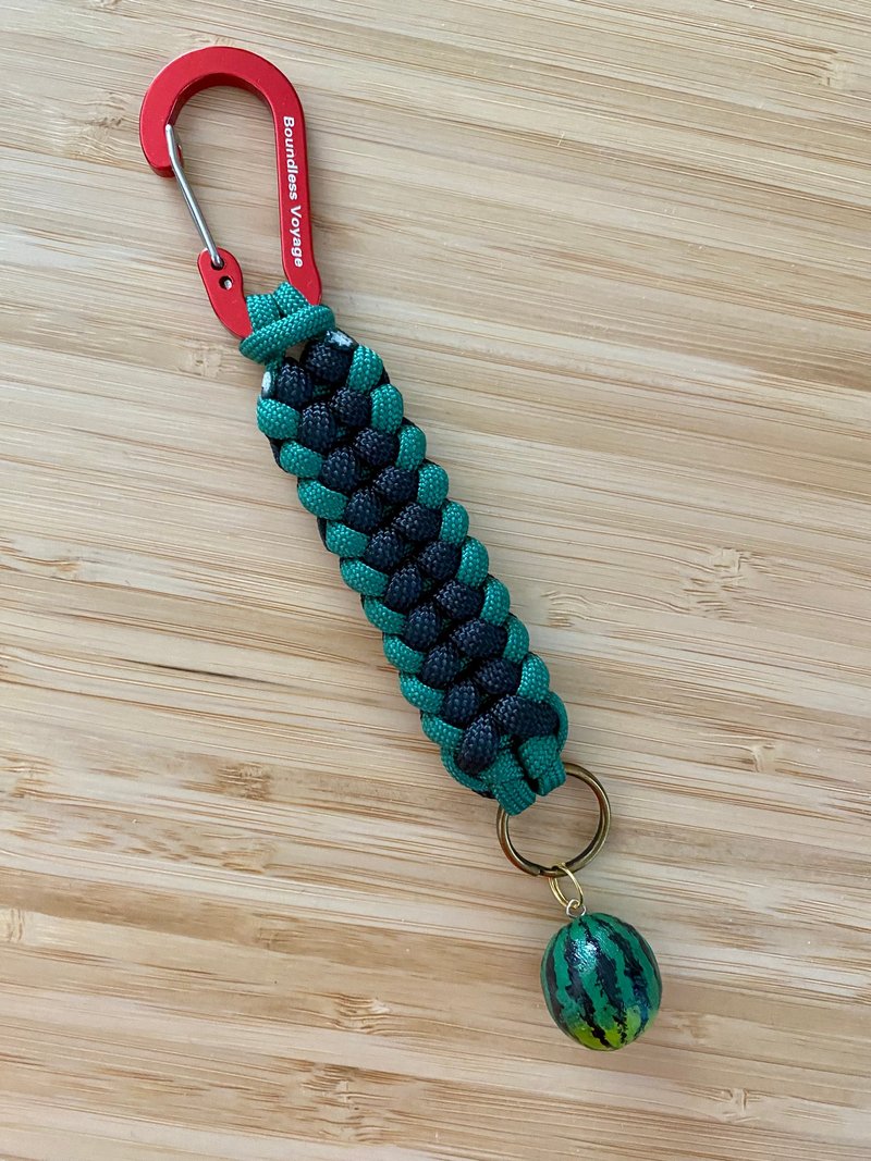 Paracord Watermelon Keychain Keyring - 钥匙链/钥匙包 - 其他材质 