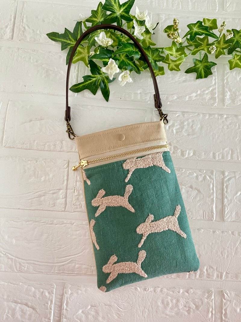 minä perhonen 手机袋 兔子 minaperhonen - 化妆包/杂物包 - 棉．麻 