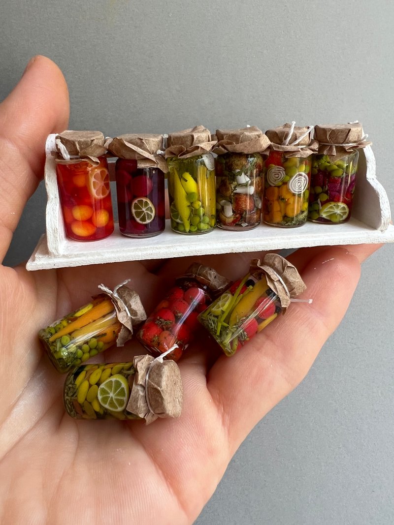 Miniature jars - 玩偶/公仔 - 其他材质 多色