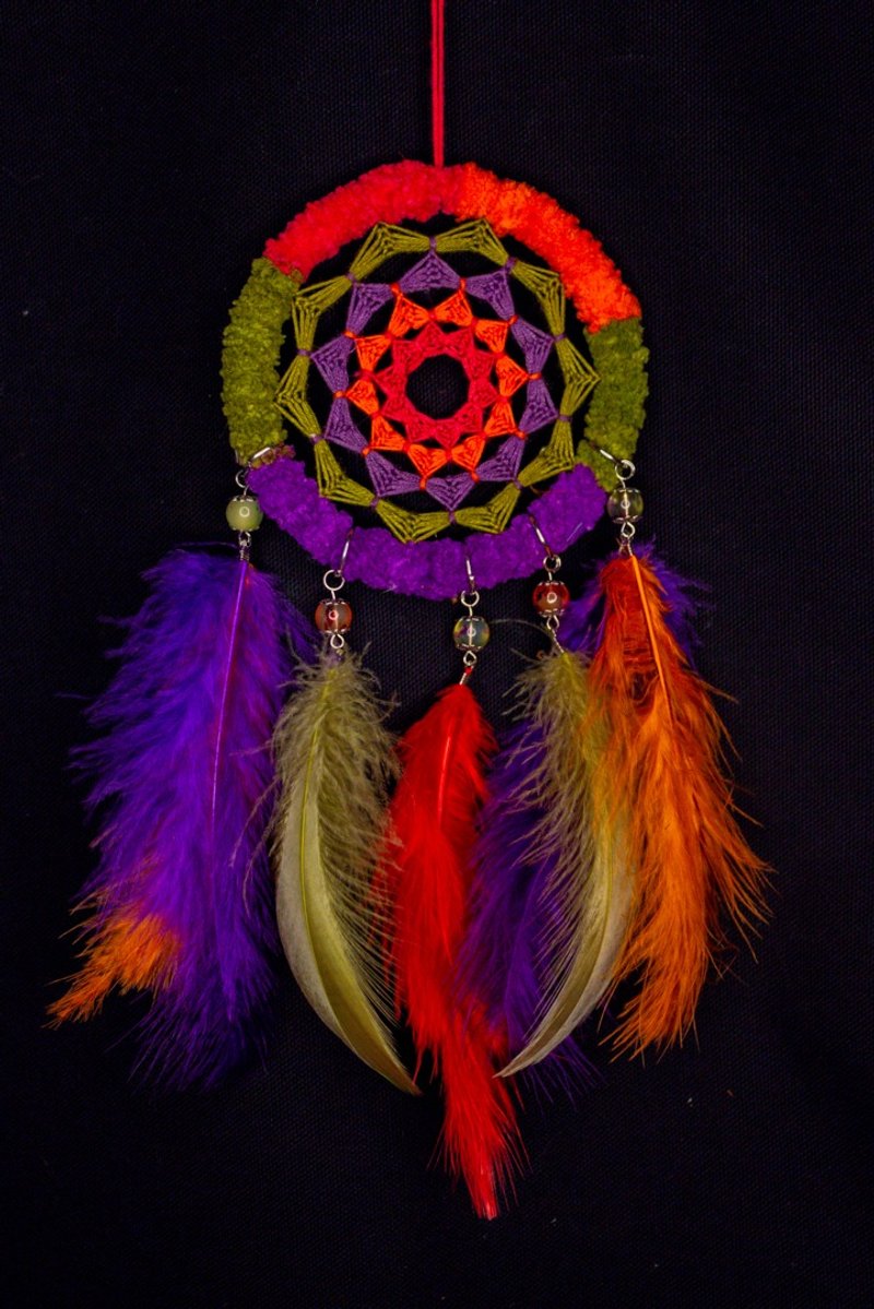 纯手工捕梦网 Handmade Dreamcatcher－【毛绒－怪诞】 - 摆饰 - 其他材质 绿色