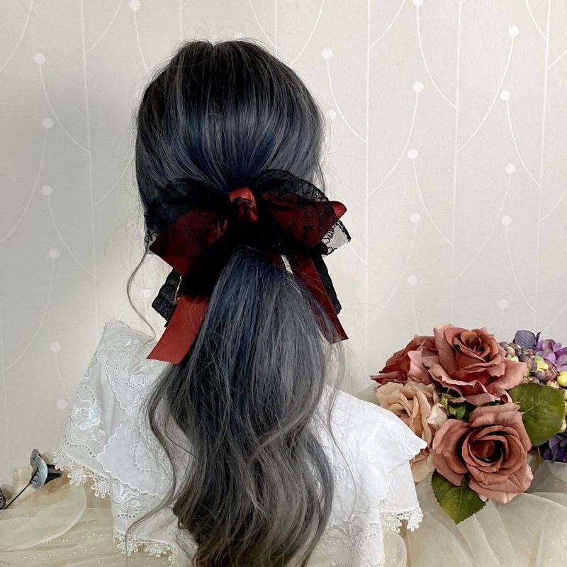 法式复古蕾丝仙女夹香蕉夹 弹簧夹 发叉 发圈 大肠圈 发夹 边夹 - 发饰 - 其他材质 多色