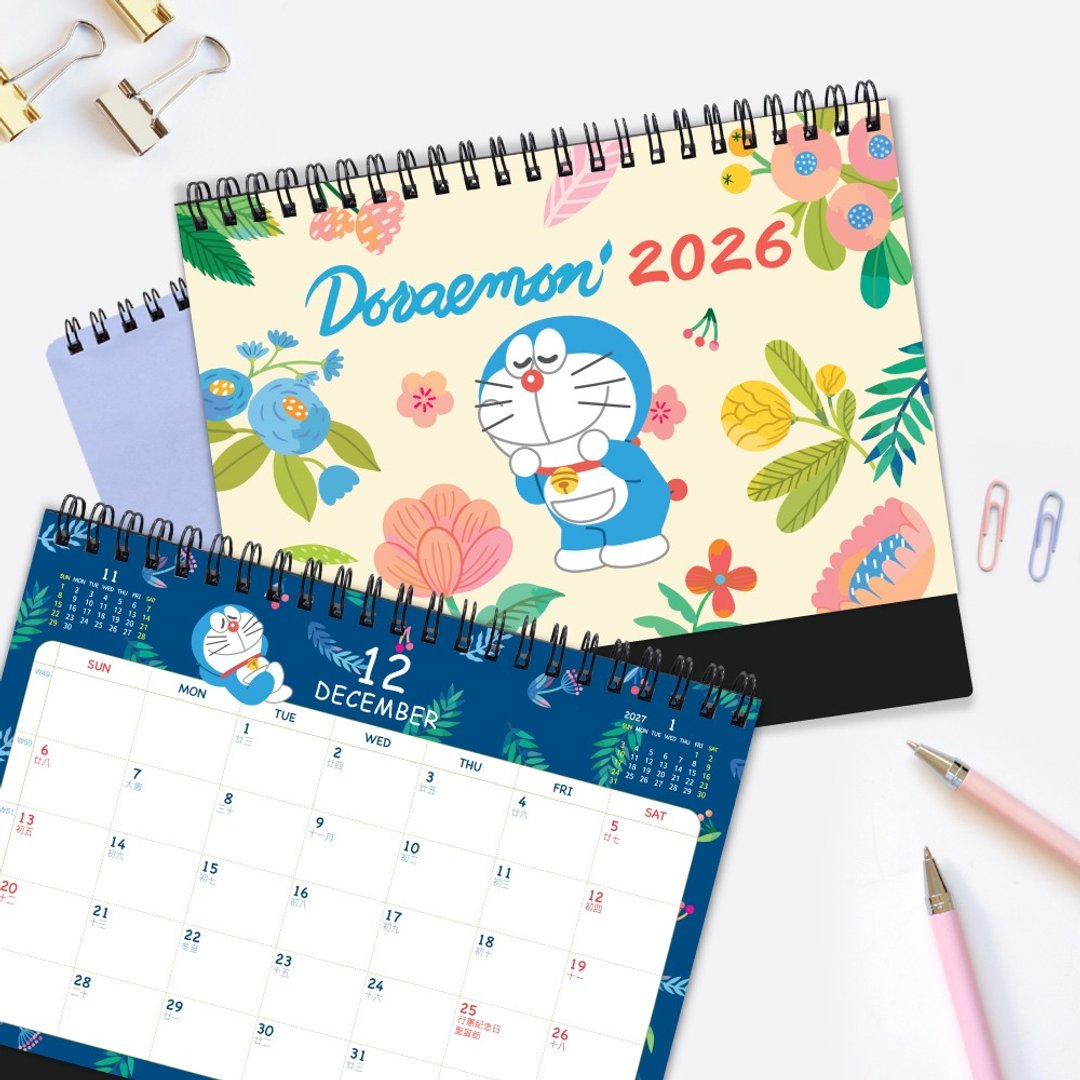 JzFun / Doraemon 2026桌历 - 年历/台历 - 纸 