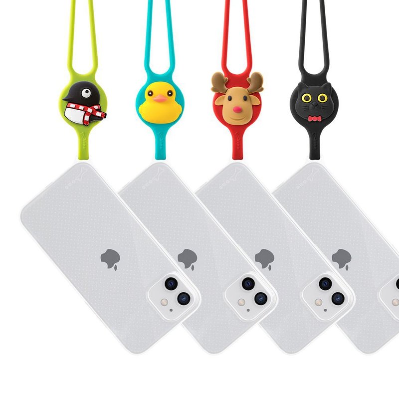 Bone 蹦克 / 颈挂 iPhone 12 系列 透明手机壳 - 手机壳/手机套 - 硅胶 多色