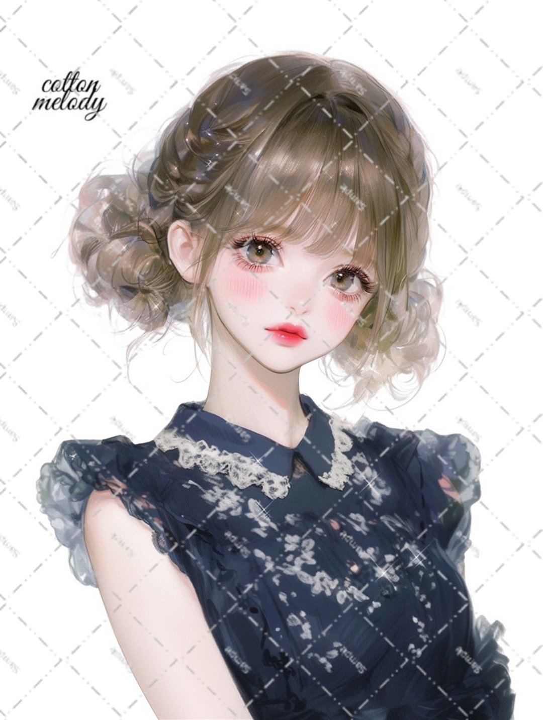 原创贴纸 no.8087 人物贴纸 原创贴纸 人物贴纸 女孩贴纸 原创人物贴纸 - 贴纸 - 纸 