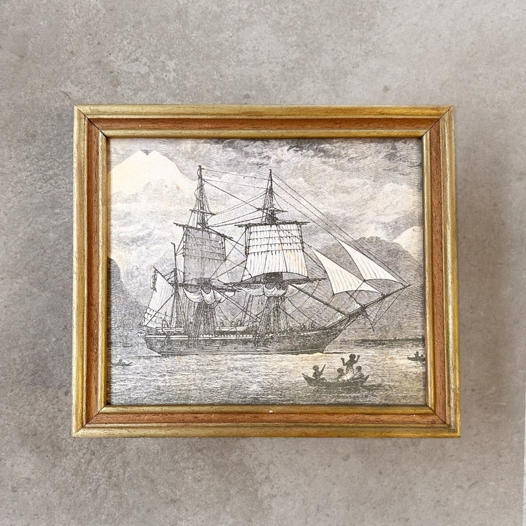 【 山人-压箱品 】独一无二复古画/小猎犬号 HMS Beagle - 海报/装饰画/版画 - 木头 