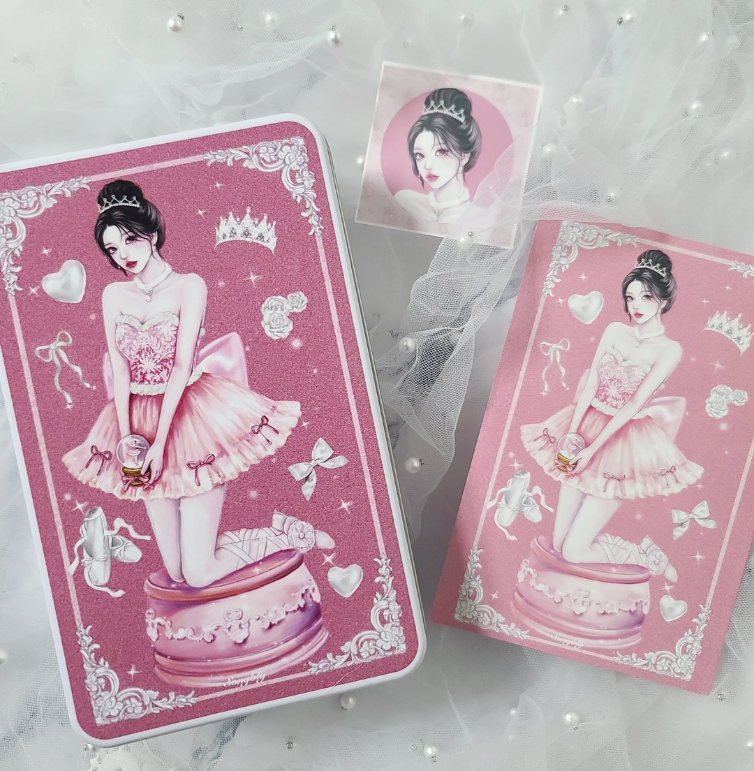 水晶锡盒+二月体验包组合 - 贴纸 - 其他金属 多色