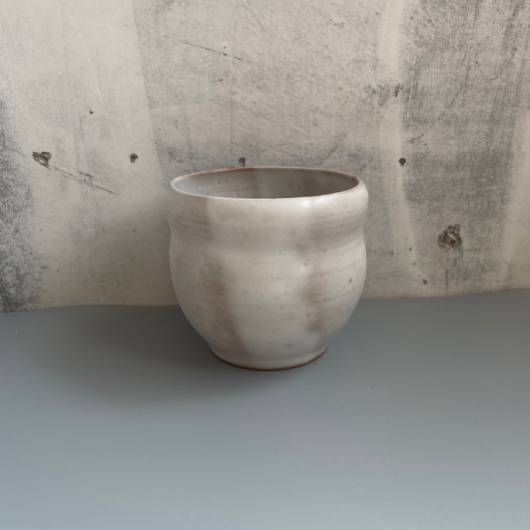 @studio_florero 绞胎粉引 小杯 | 花入 - 花瓶/陶器 - 陶 银色