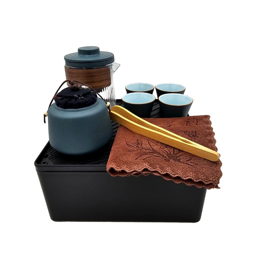简约茶具套装 - 墨绿色 - 茶具/茶杯 - 瓷 绿色