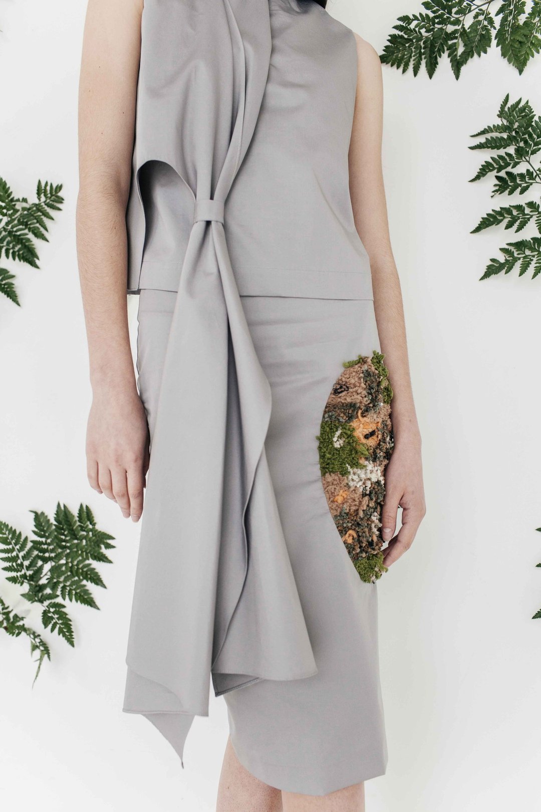 Grey top from Bryophyta II collection - 女装上衣 - 棉 灰色