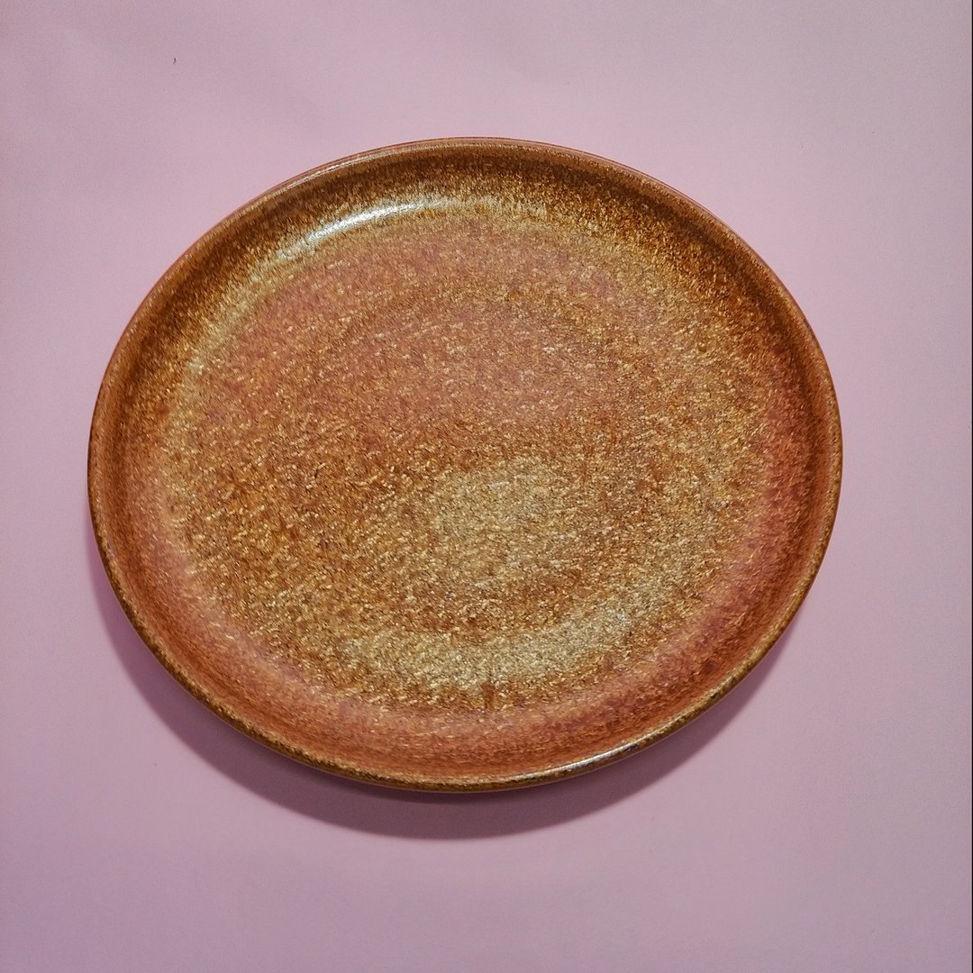 手拉坏金丝楠木釉壶承 - 茶具/茶杯 - 瓷 