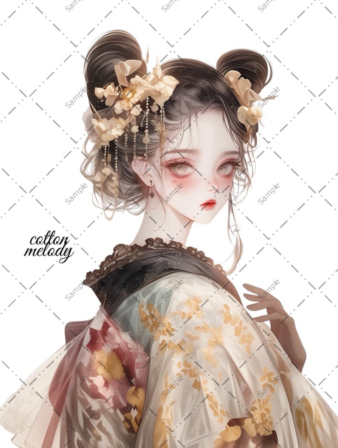 原创贴纸 No.927 人物贴纸 原创贴纸 女孩贴纸 原创人物贴纸 - 贴纸 - 纸 