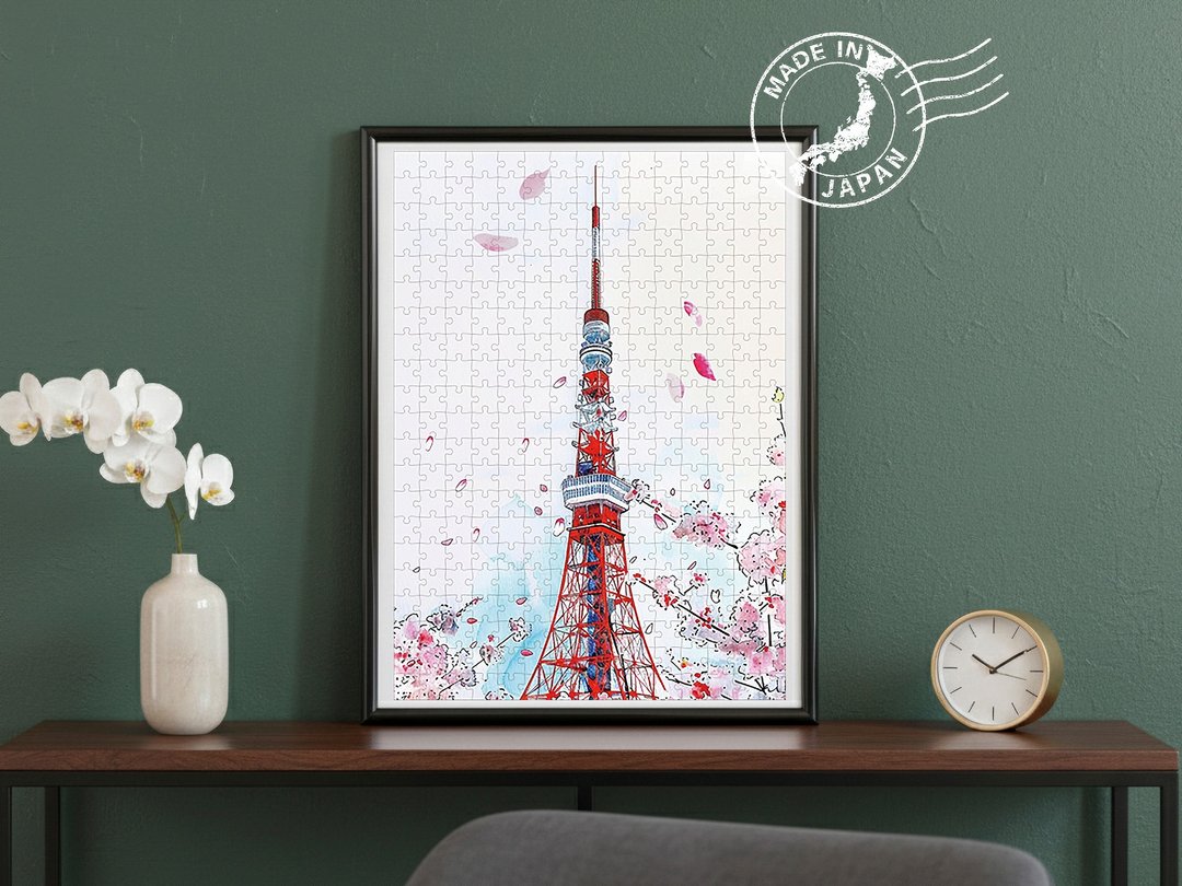 日本手工制拼图・东京铁塔・日本风景・送礼、摆设、装饰 - 墙贴/壁贴 - 纸 