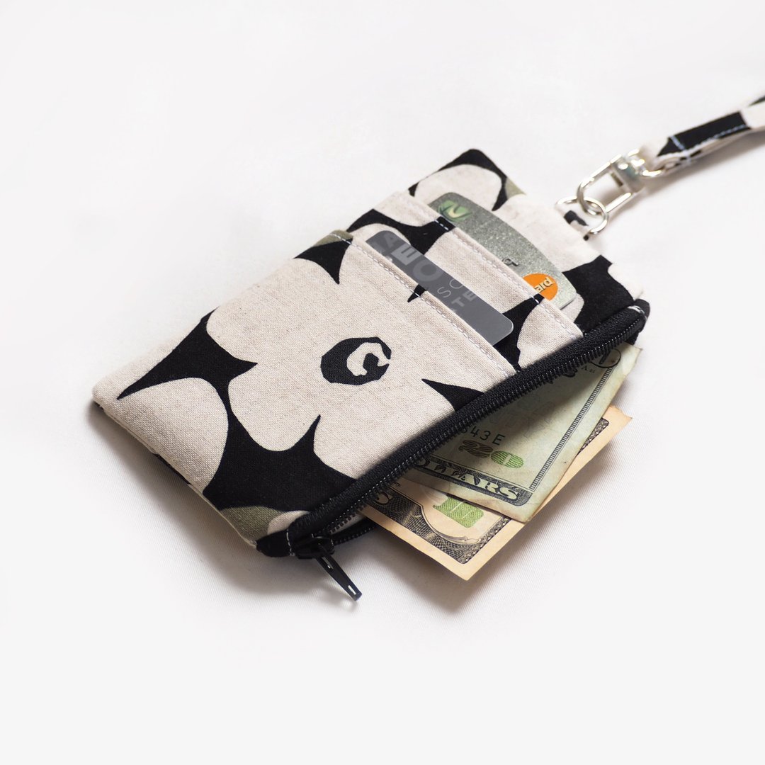Recycled Cotton - ID wallet Trèfle Collection 8x13 cm. - 零钱包 - 棉．麻 多色