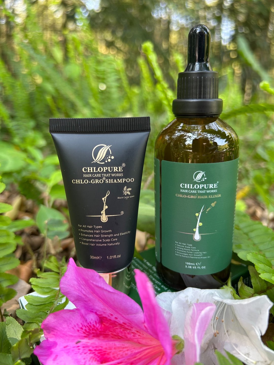【英国品牌CHLOPURE】养发液100ml+赠30ml养发洗发精 - 精华液/安瓶 - 环保材料 绿色