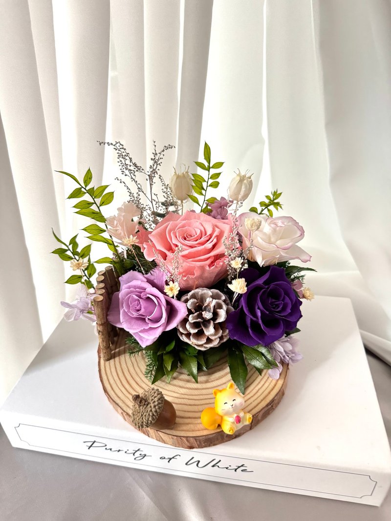 永生花桌花 开幕贺礼 永生花名片座 - 干燥花/捧花 - 植物．花 