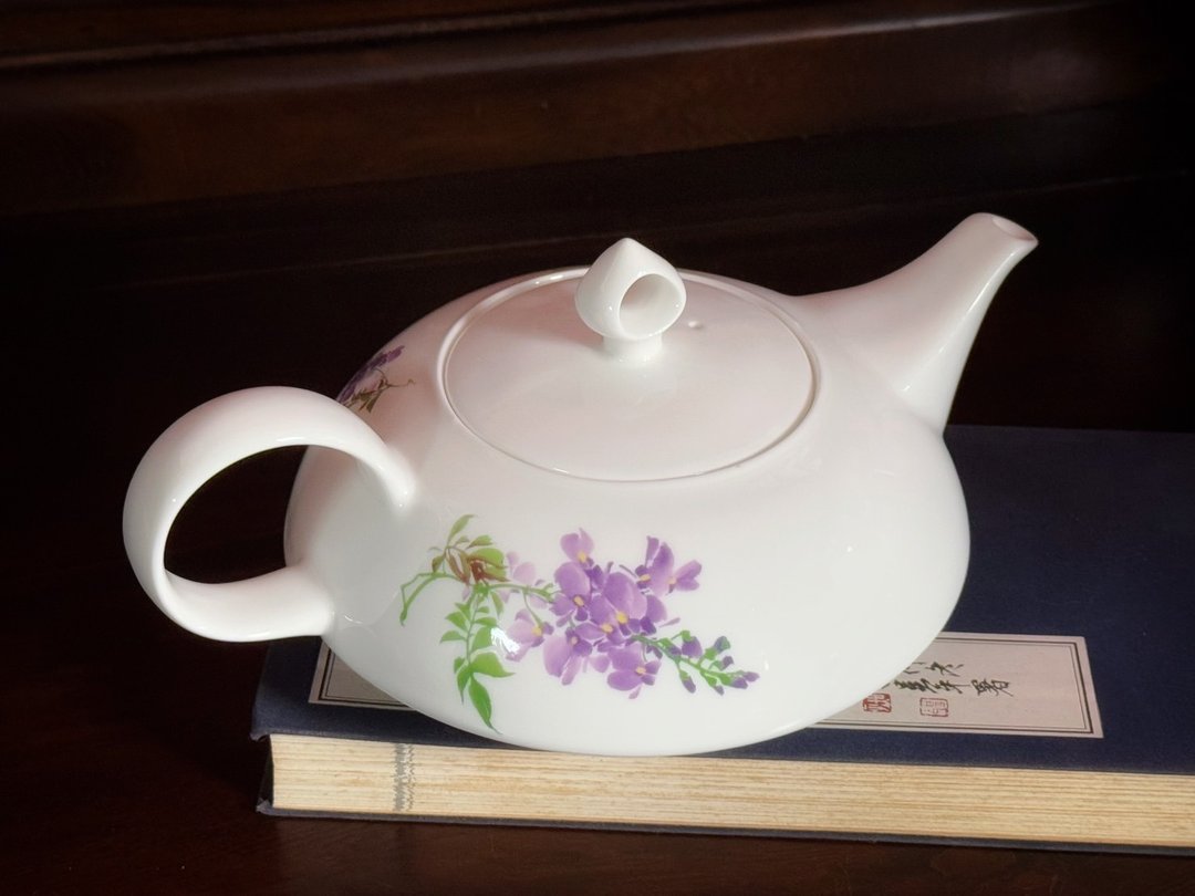 鸿运壶 紫藤.鸢尾花 - 茶具/茶杯 - 瓷 