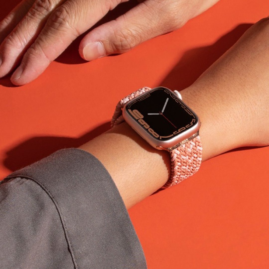 Apple Watch 38/40/41mm  Aspen DE防泼水编织表带-粉 - 表带 - 尼龙 粉红色