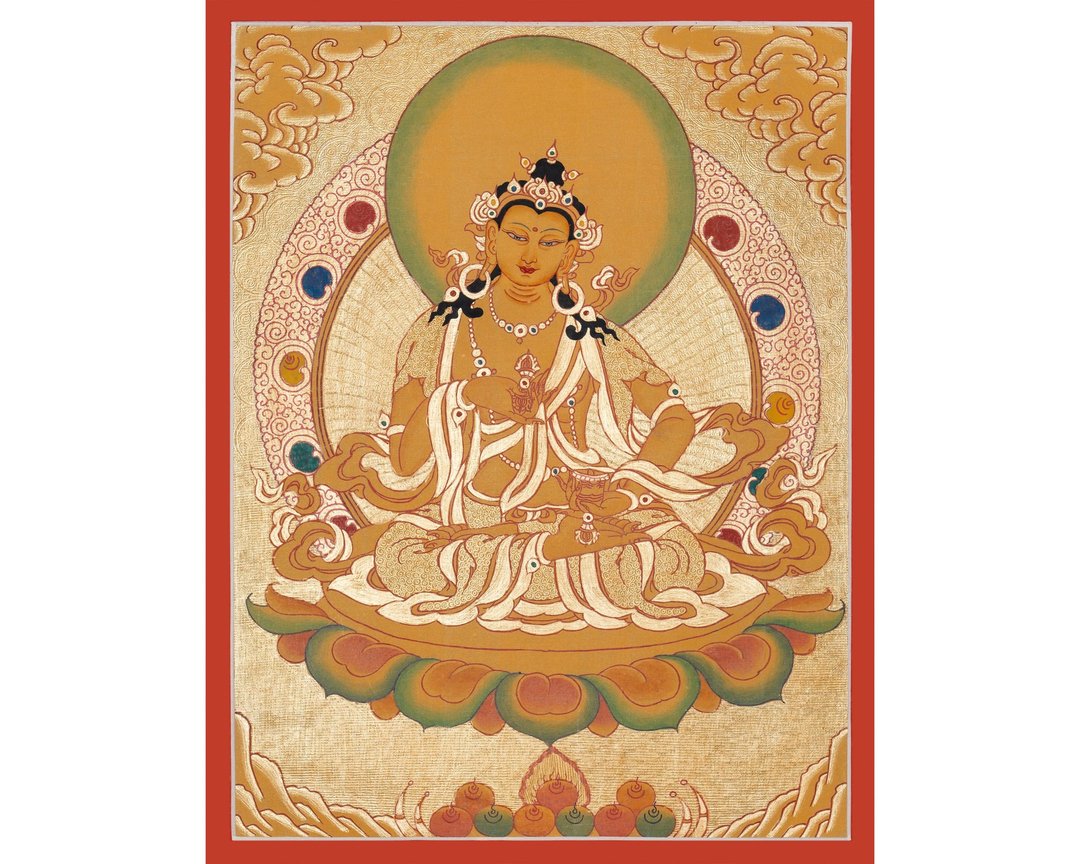 精美多傑桑巴唐卡 - 金剛薩埵的祝福 - 墙贴/壁贴 - 其他材质 多色