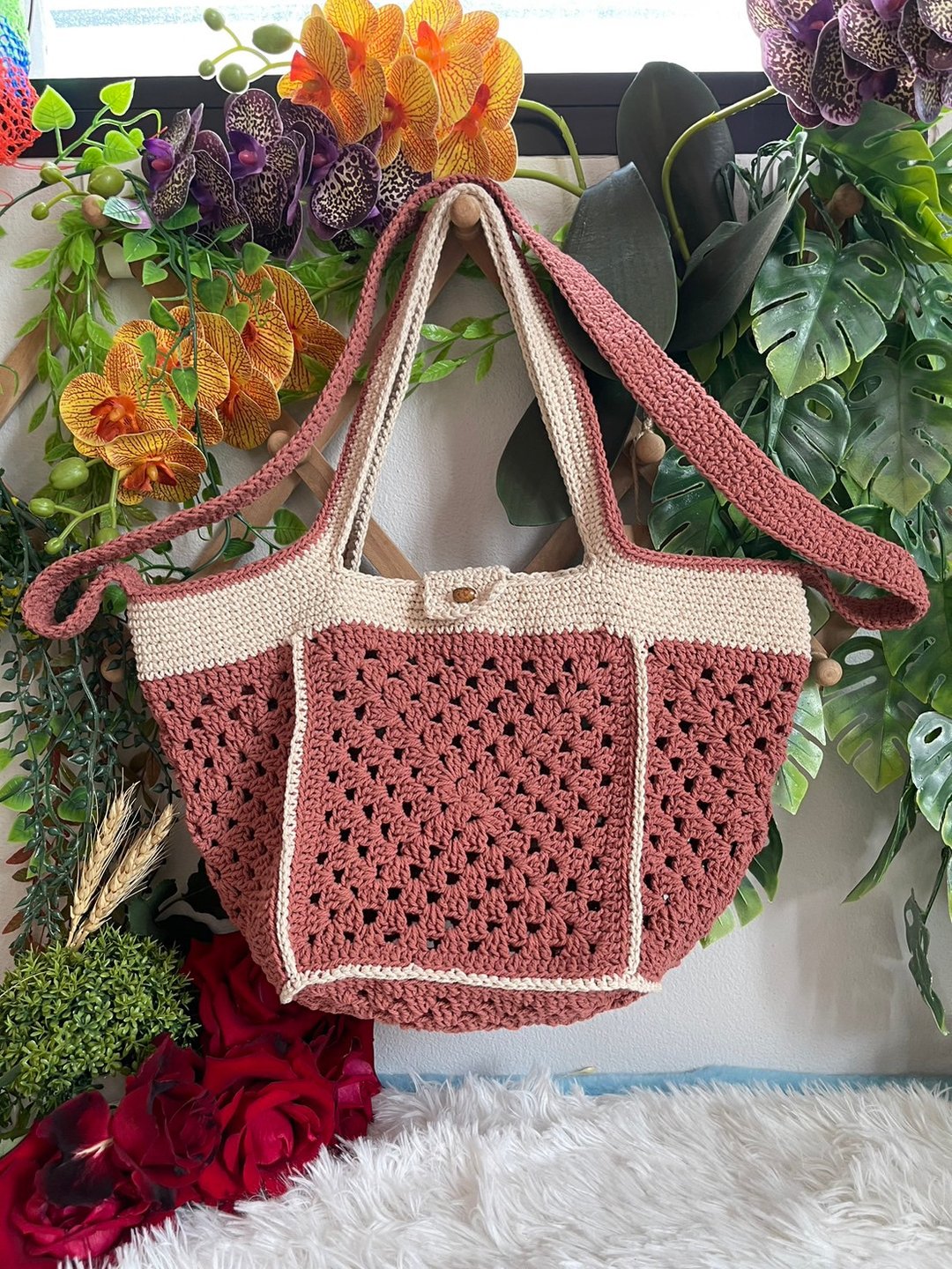 Tote Bag, Crochet Bag - 其他 - 棉 多色