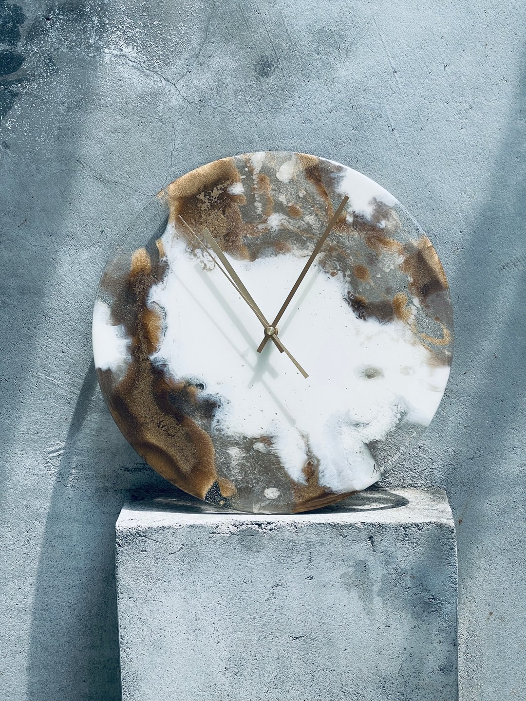 33Creations 钻瓷树脂 Resin art | 时钟 | 白金 - 时钟/闹钟 - 树脂 白色