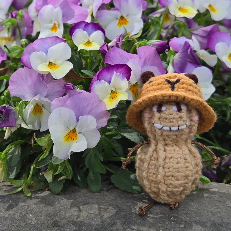 毛线娃娃/吊饰/锁匙扣 花生友 ~ 水豚 - 吊饰 - 其他材质 卡其色