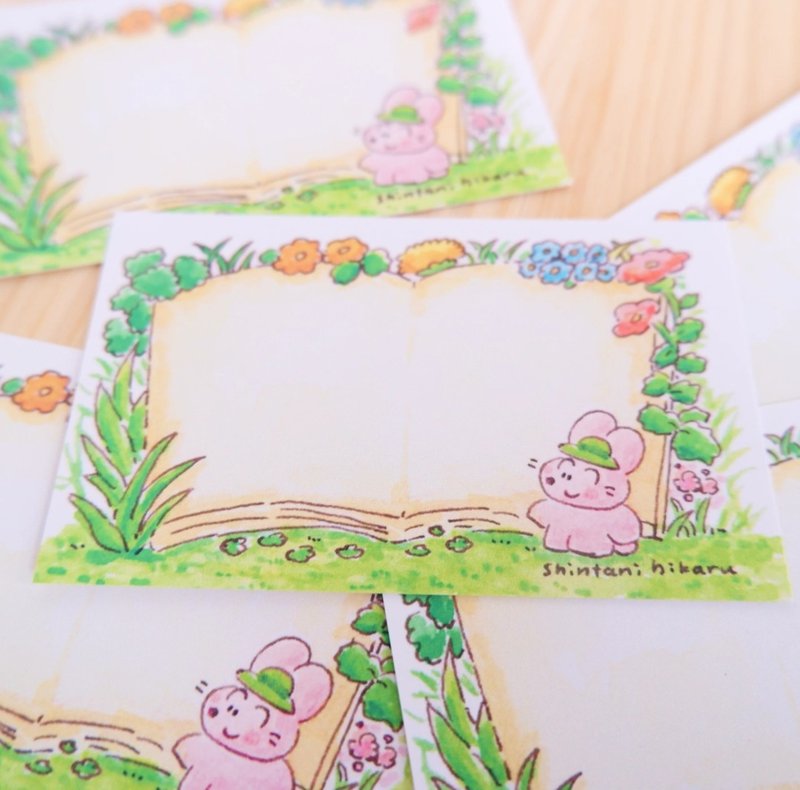森之兔 留言卡【一组5张】 - 卡片/明信片 - 纸 