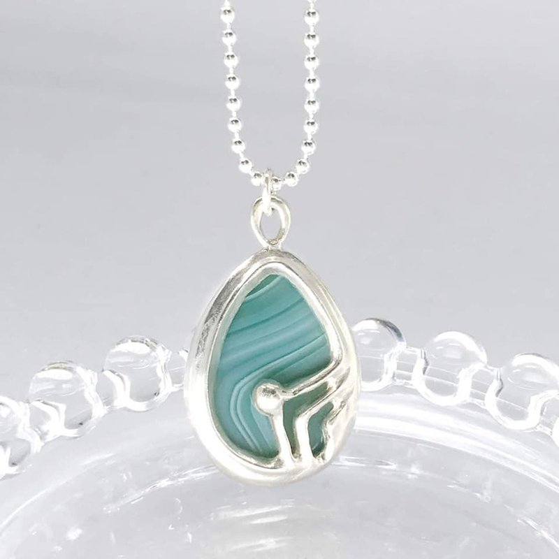 No.8宇宙的涟漪 纯银项链silver925 - 项链 - 纯银 银色