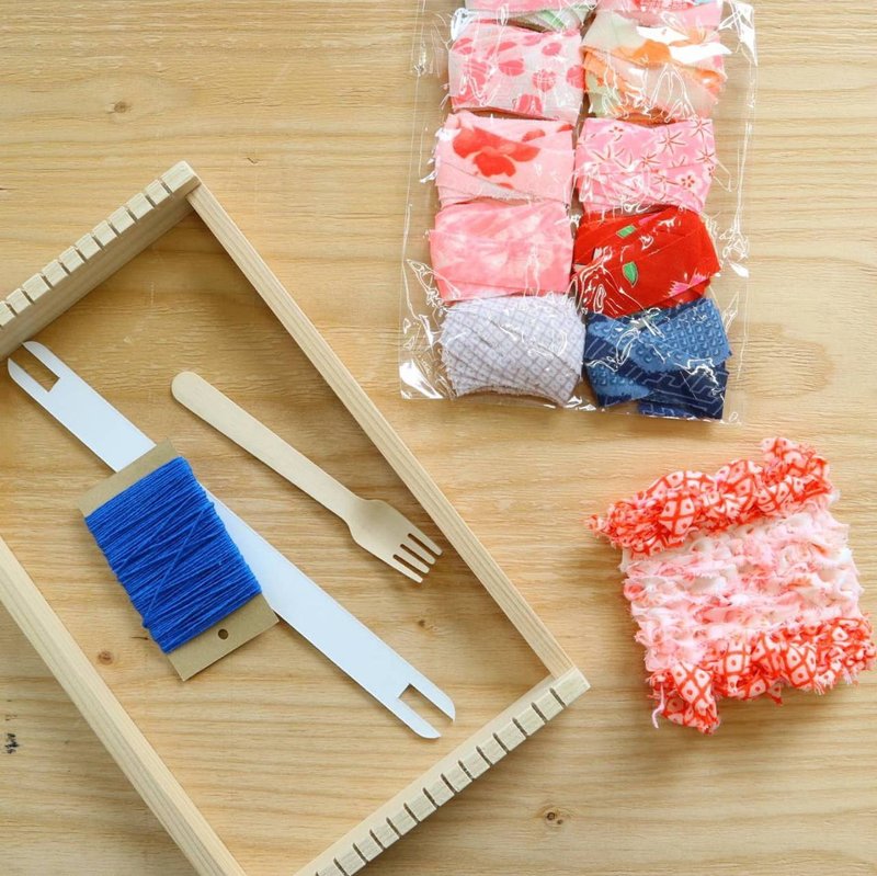 kimonoyarn weaving kit - 编织/刺绣/羊毛毡/裁缝 - 羊毛 粉红色