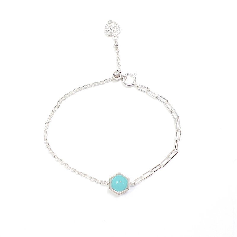 半月系列_天河石手链 - 手链/手环 - 纯银 蓝色