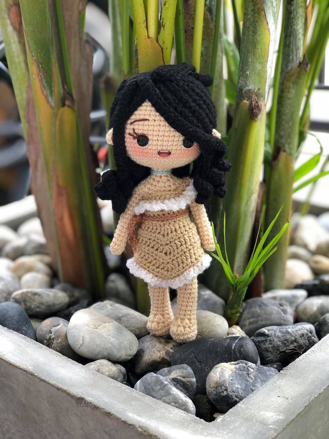 crochet doll , pocahontus , princess doll, amigurumi - 玩偶/公仔 - 其他材质 多色
