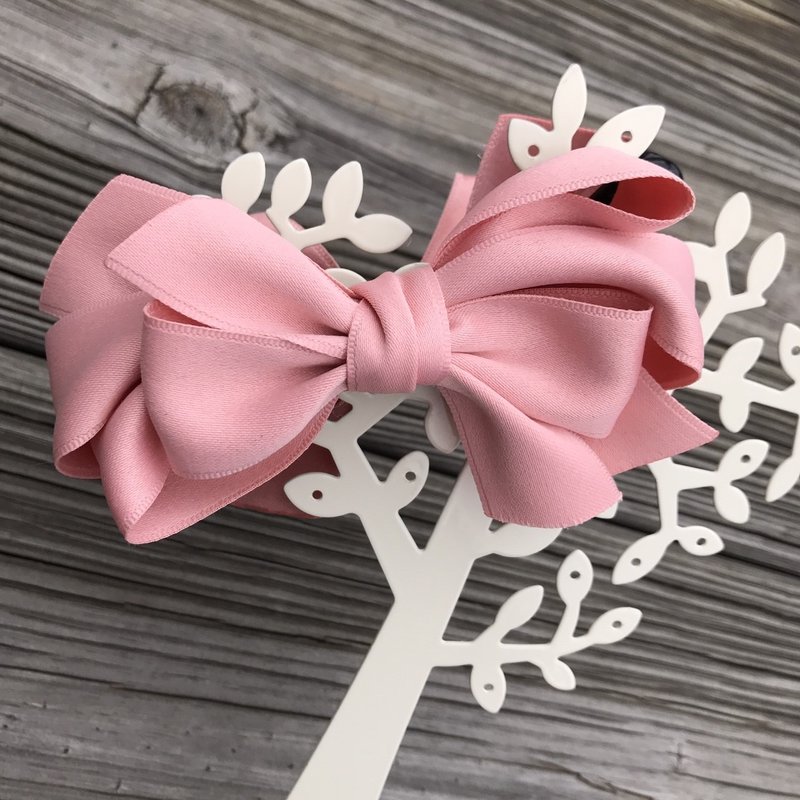 韩粉蝴蝶多层 香蕉夹 - 发饰 - 其他材质 粉红色