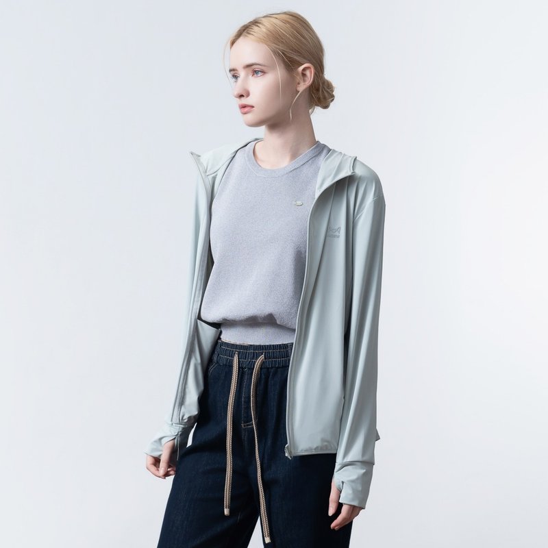 【ICare】凉感轻量透气网防晒外套 - 5色(F) | 防晒外套 凉感外套 - 女装休闲/机能外套 - 聚酯纤维 绿色