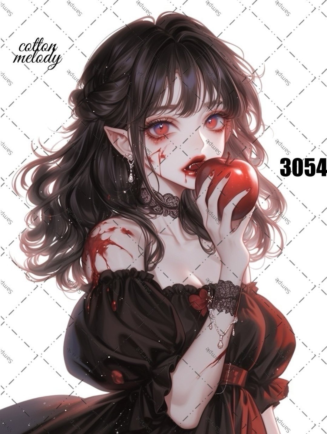 original sticker o.3054 人物贴纸 原创贴纸 cotton melody - 贴纸 - 纸 