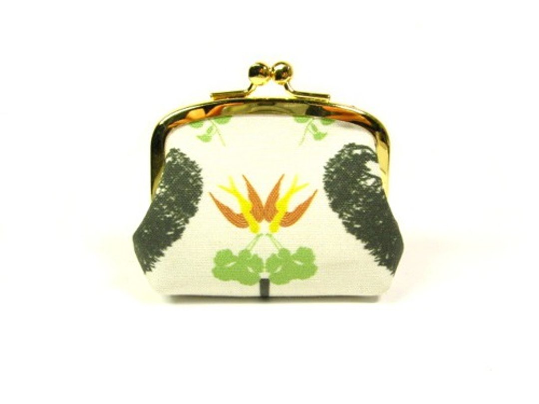 Cotton Linen Coin Purse - 零钱包 - 真皮 绿色