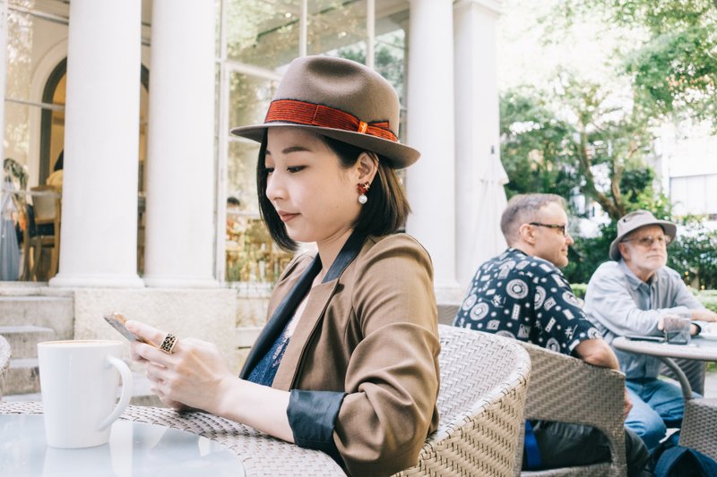 红色 波西塔诺系列 珊瑚耳环 可订制耳夹 - 耳环/耳夹 - 纯银 红色