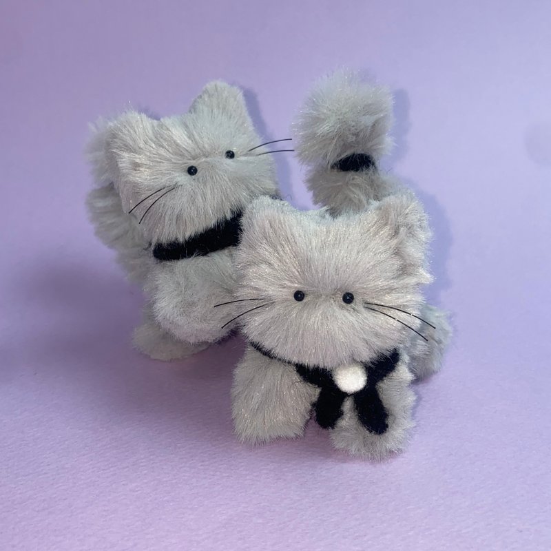 Myomyo猫钥匙圈_灰色 - 钥匙链/钥匙包 - 其他材质 