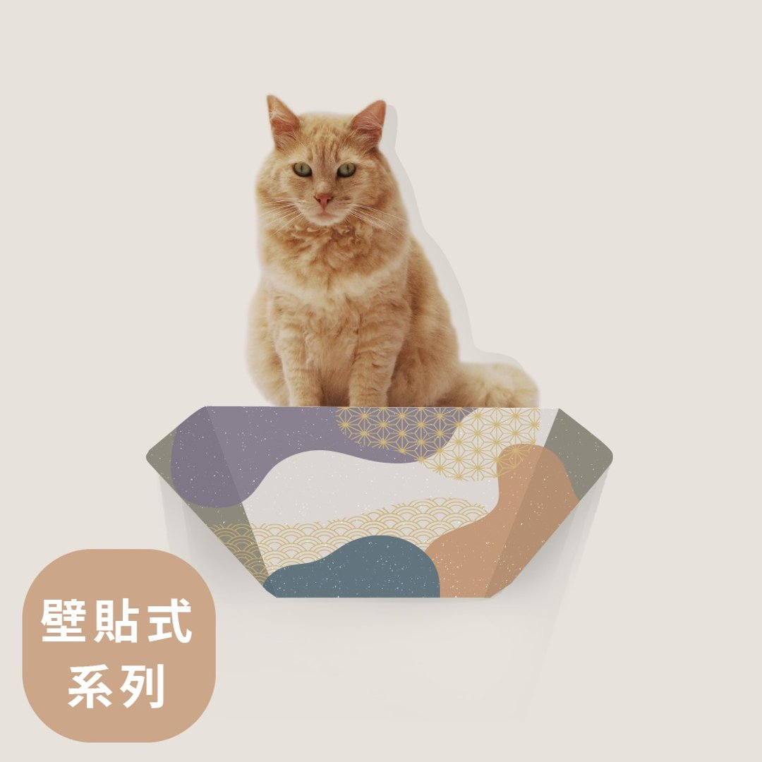 折折跳台45cm- 日式图纹-原创设计 - 抓板/跳台 - 纸 多色