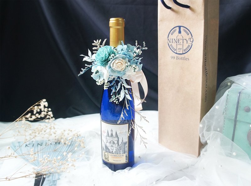 【白酒花酒礼盒_清爽微甜】 - 干燥花/捧花 - 植物．花 蓝色