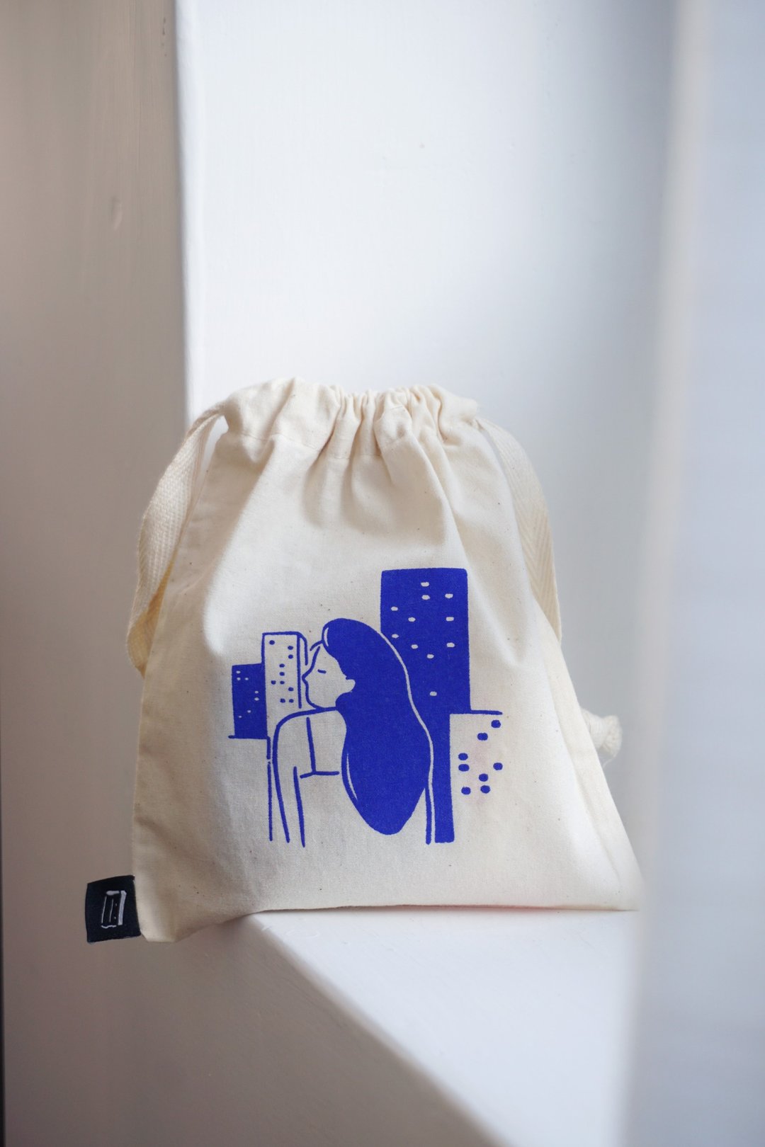 dearproject手工绢印迷你束口袋 - 束口袋双肩包 - 棉．麻 